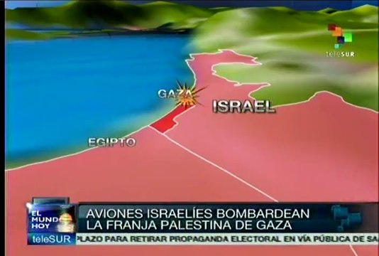 Aviones israelíes bombardean la Franja de Gaza