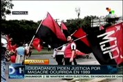 Jóvenes panameños protestaron por la visita de Joe Biden a su país