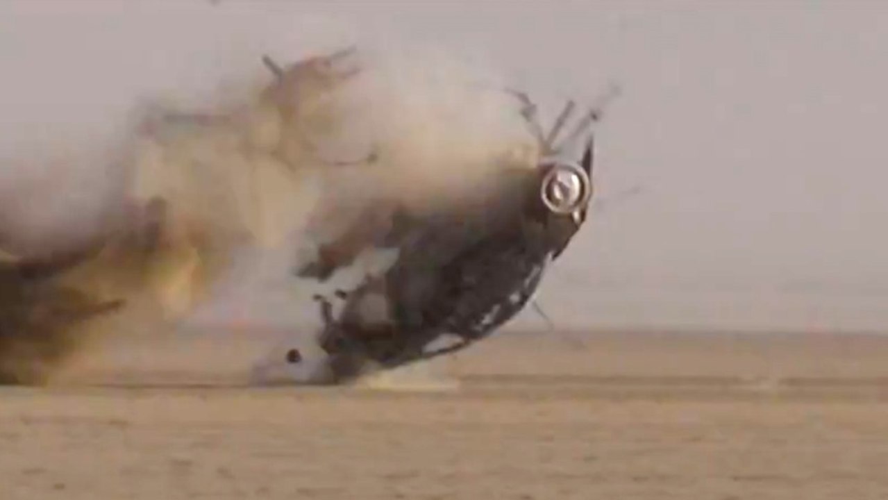 Driver Lives Through Shocking Land Speed Race Car Crash