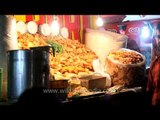 Snacks stalls around Durga puja pandal: Kolkata