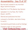 Accountability: Day 5 of 37