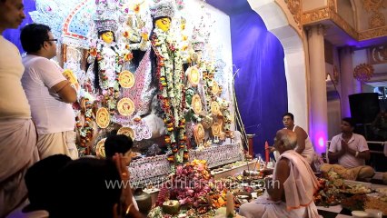 Priest worshipping the goddess of power