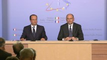 Conférence de presse à l'occasion du 31ème Sommet franco-italien à Rome