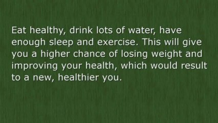 Losing Weight the Healthy Way