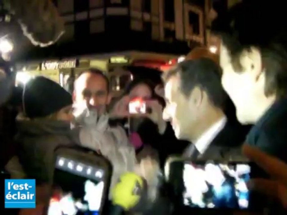 Nicolas Sarkozy à Troyes pour le concert de Carla Bruni