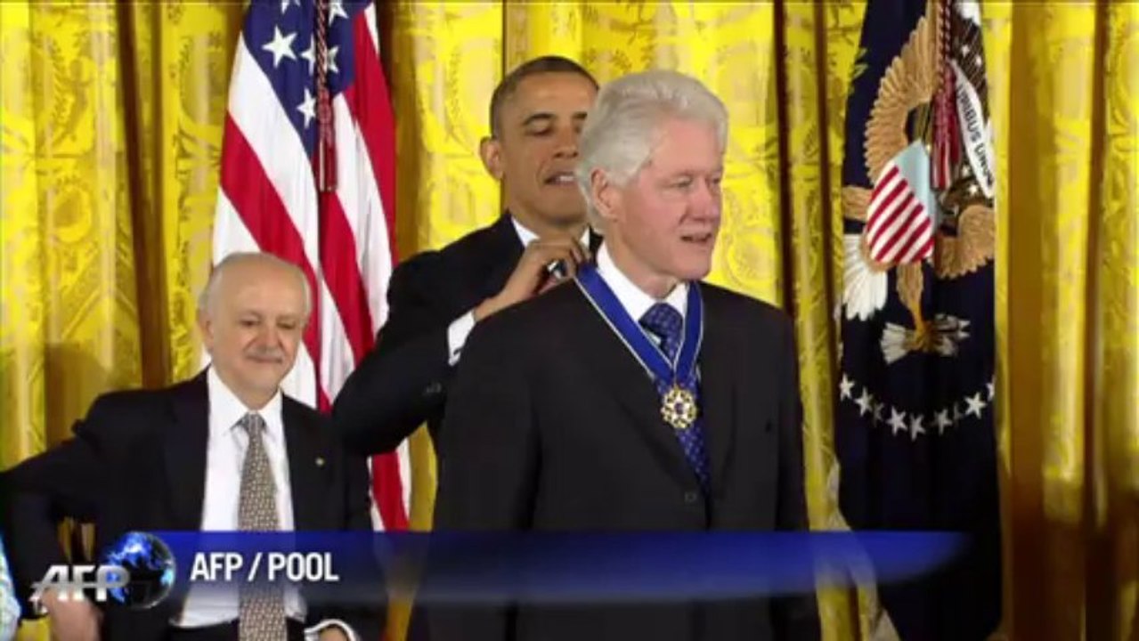 Obama décore Bill Clinton et Oprah Winfrey