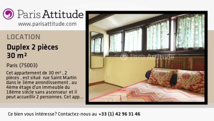 Duplex 1 Chambre à louer - Arts et Métier, Paris - Ref. 8776