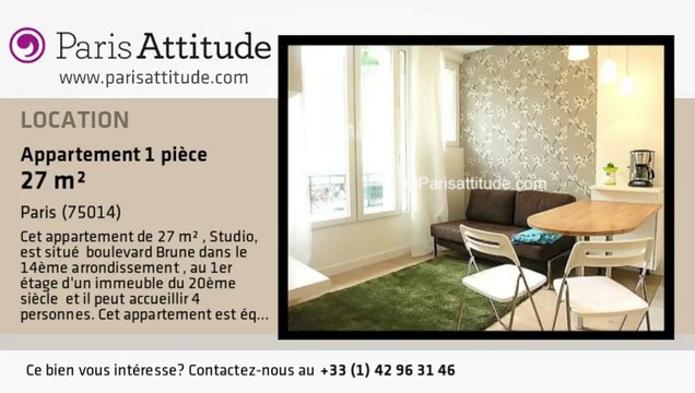 Appartement Studio à louer - Porte de Vanves, Paris - Ref. 7455