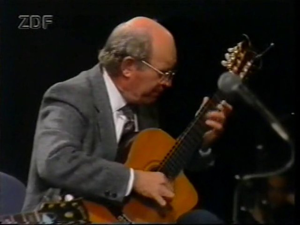 THE GREAT GUITARS - Barney Kessel, Charly Bird & Tal Farlow together on stage in Germany 1988