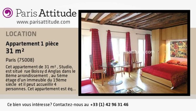 Appartement Studio à louer - Madeleine, Paris - Ref. 2737