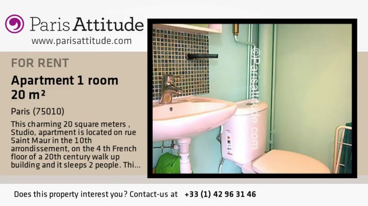 Studio Apartment for rent - Belleville, Paris - Ref. 7075