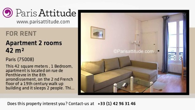 1 Bedroom Apartment for rent - Miromesnil, Paris - Ref. 1827