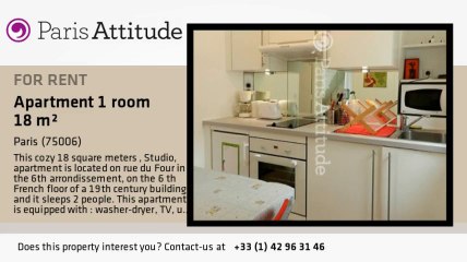 Studio Apartment for rent - St Germain, Paris - Ref. 8521