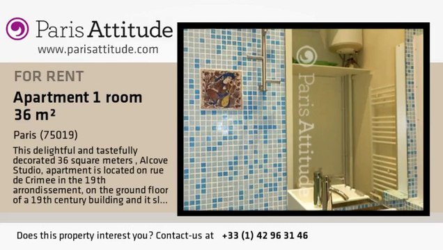 Alcove Studio Loft for rent - Buttes Chaumont, Paris - Ref. 7852