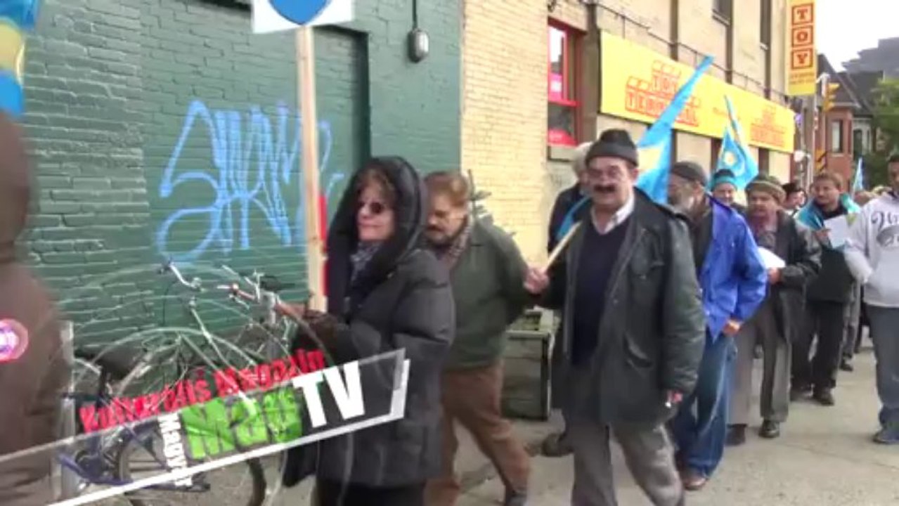 Torontói tüntetés a Nagy Székely Menetelés mellett