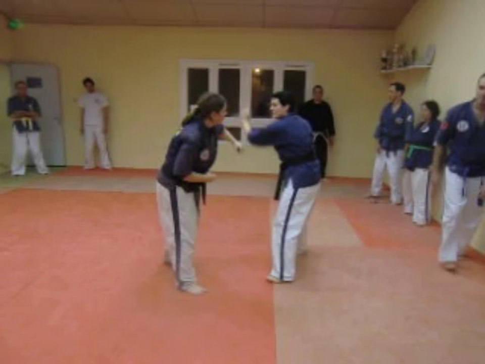 Variations au couteau sur tanto happo de l'école Toreikan