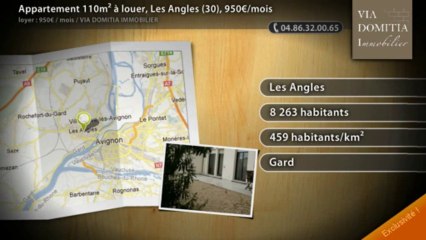 Appartement 110m² à louer, Les Angles (30), 950€/mois