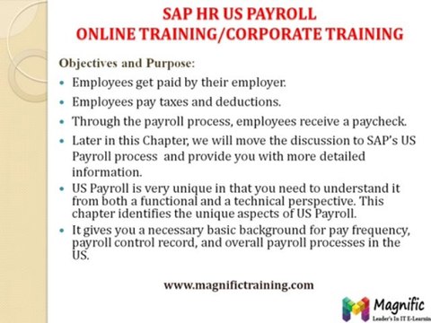sap hr us payroll online training