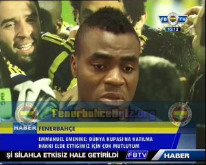 Emmanuel Emenike FB TV'ye konuştu.