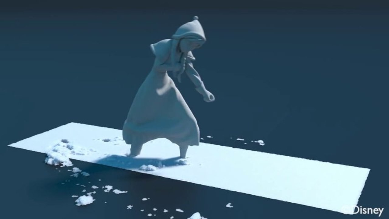 Disney's Frozen - A Material Point Method For Snow Simulation