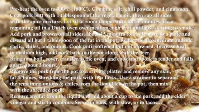 Stout Braised Pulled Pork Recipe