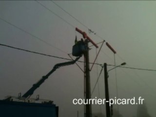 Un interrupteur aérien télécommandé posé au Hamel