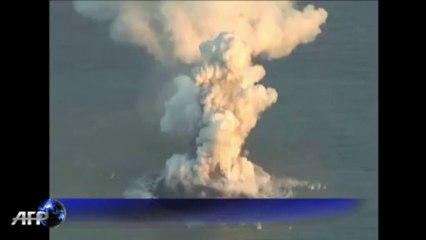 New Japan islet created by volcano eruption