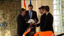 Rajoy destaca dedicación, esfuerzo y trabajo de Marquez, Espargaró y Viñales