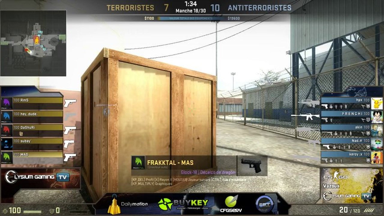 finale fastcup csgo e2g#3 elysium gaming vs frakktal