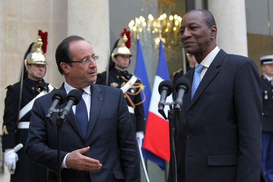 Point de presse avec M. Alpha CONDE, président de la République de Guinée