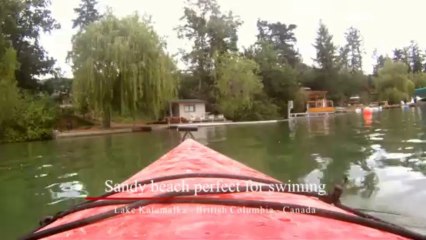 KAYAKING a sandy bottom lake and water way.
