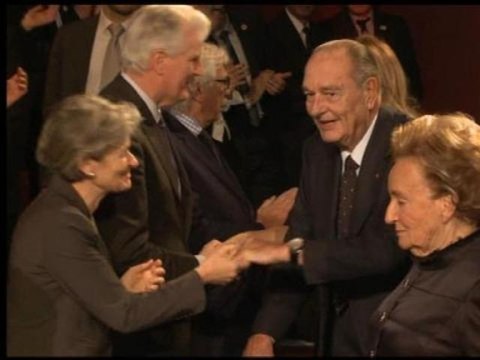 François Hollande et Jacques Chirac, réunis pour la remise des prix de sa fondation - 21/11