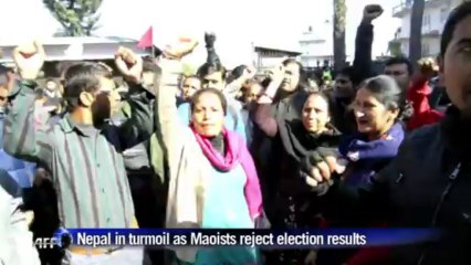 Nepal in turmoil as Maoists reject election results