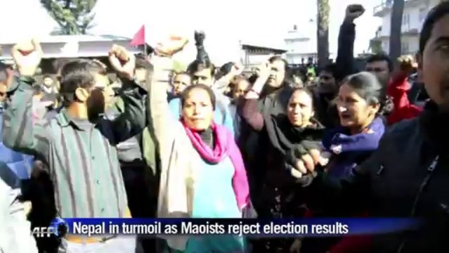 Nepal in turmoil as Maoists reject election results