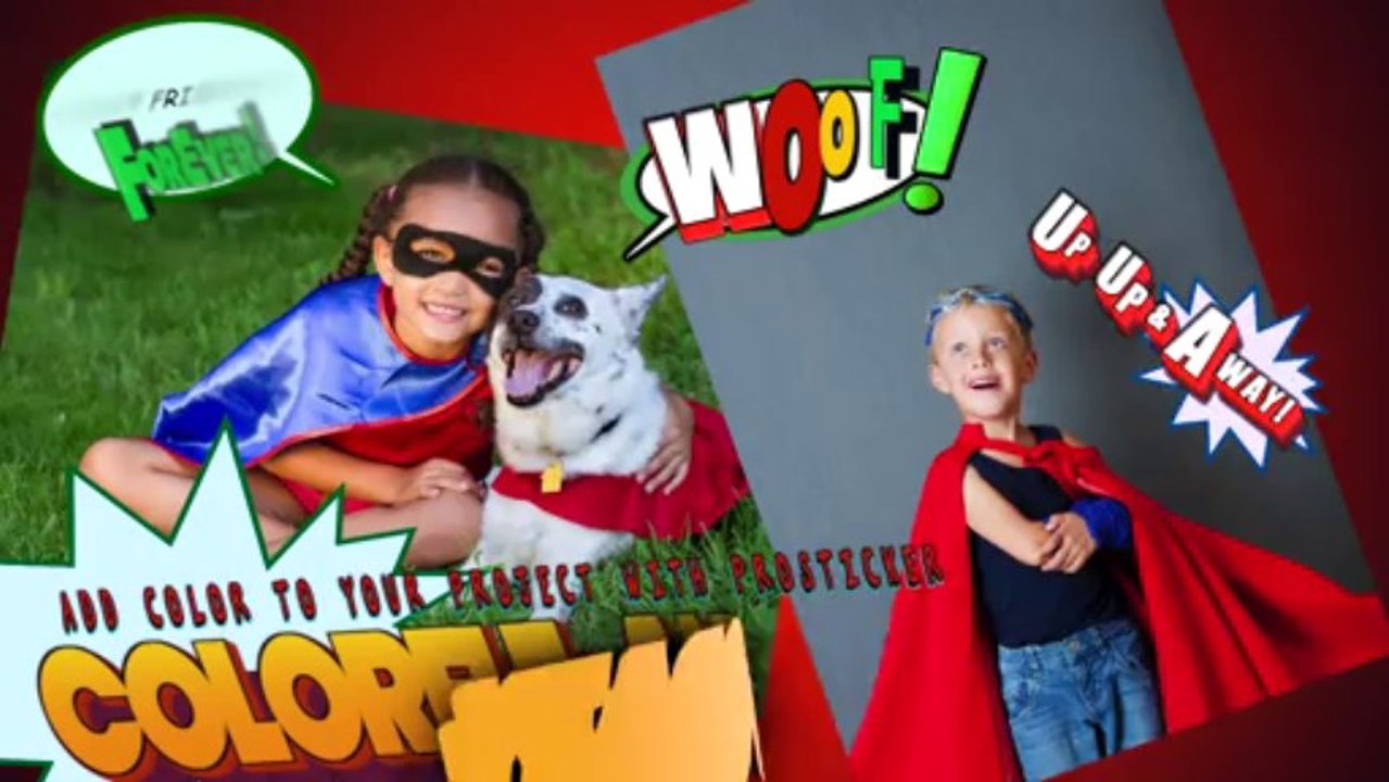 PROSTICKER™ - PROFESSIONAL COMIC BOOK STICKERS FOR FCPX - PIXEL FILM STUDIOS™