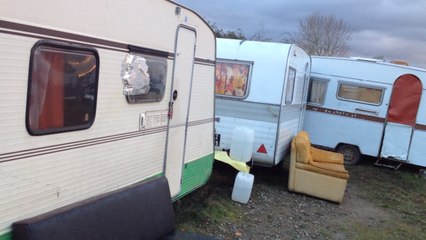 Campement rom  à Couëron