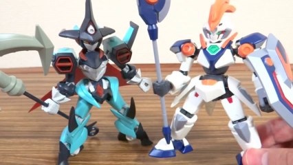 LBX バトルカスタム 月光丸 & プロトゼノン バトルカスタムケース レビュー カスタムビルド ダンボール戦機 プラモデル 組み立て