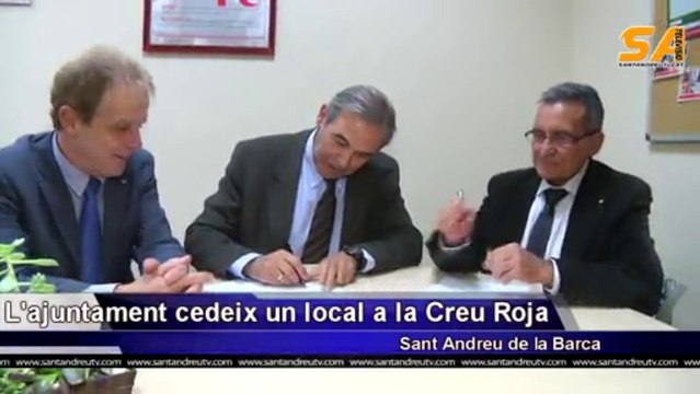 211113 L'Ajuntament de Sant Andreu de la Barca cedeix un local a la Creu Roja