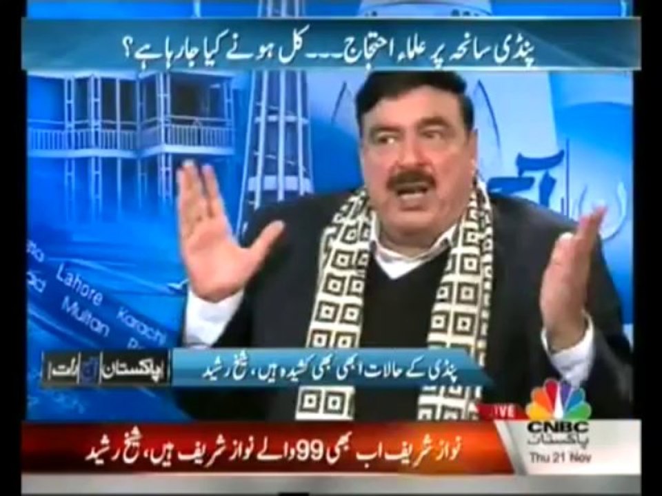 Pakistan Aaj Raat ( Exclusive Interview Of Shaikh Rasheed!!) – 21st November 2013