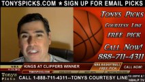 LA Clippers vs. Sacramento Kings Pick Prediction NBA Pro Basketball Odds