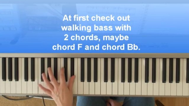 Excerpt of lesson 27 part II from the Chordpiano-Workshop - Where the bass notes come from and how you handle them
