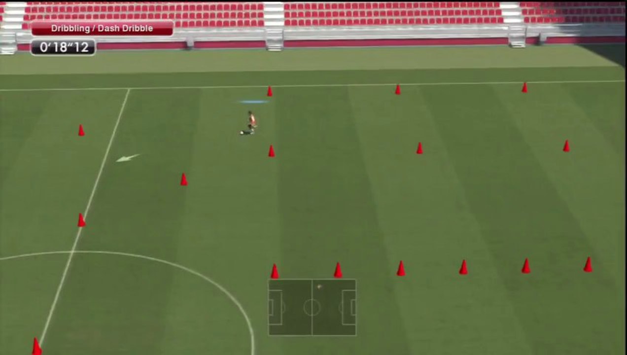 PS3 - PES - Basic Training - Dribbling - Dash Dribble