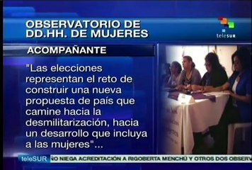 Observatorio de DD.HH. de mujeres en elecciones Honduras