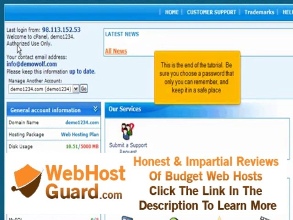 NextGen Web Hosting Tutorials: How to change your password in cPanel
