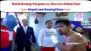 Watch Boxing: Pacquiao vs. Rios Online Live Stream Free