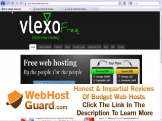 Free Website Hosts video review - VlexoFree