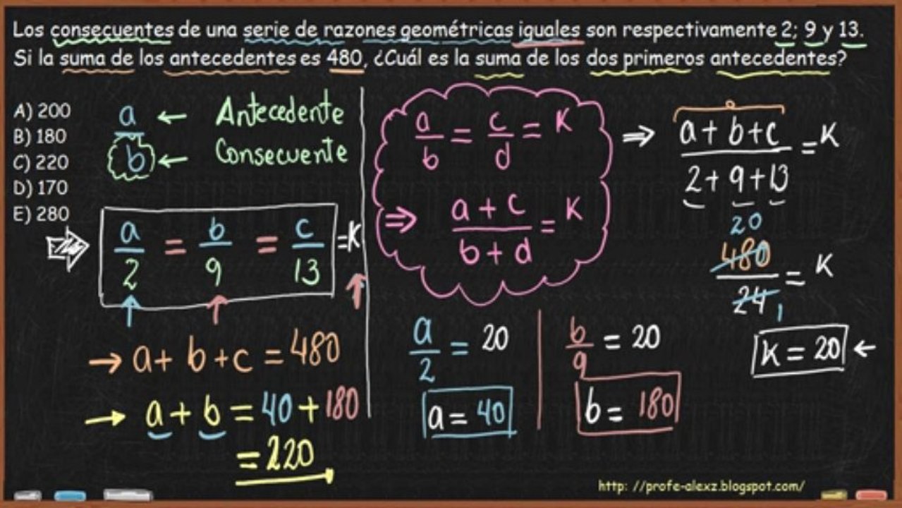 problema proporcion geometrica 103