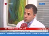 Bel ağrılarında yeni uygulanan jel implant uygulaması hakkında bilgi veriyor.