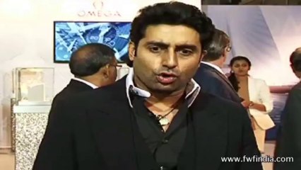 (Beat BUllet) ABHISHEK BACHCHAN INAUGRATES OMEGA CO AXIAL EXHIBITION (Uncut)