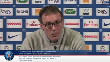 Conférence de presse Laurent Blanc avant Reims